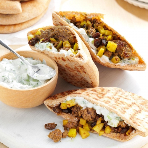 curried-beef-pitas-with-cucumber-sauce-recipe